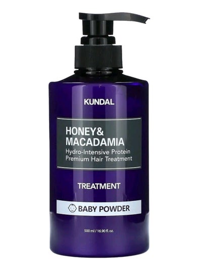 Buy HONEY AND MACADAMIA PREMIUM HAIR TREATMENT BABY POWDER 500ML in Saudi Arabia