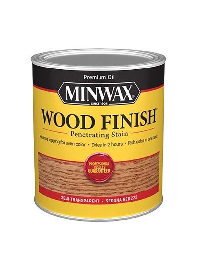 Buy Fast-Drying Protective Wood Finish Penetrating Stain Sedona Red 222 1 Quart 70043 in Saudi Arabia