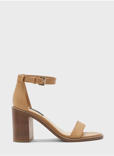 اشتري Ankle Strap Mid Heel Sandals في الامارات