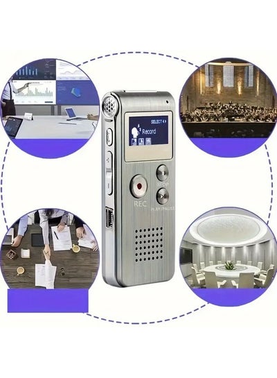 Recoder Usb Rechargeable 8GB USB Rechargeable Digital Audio Recorder 650H Recording Compact ...