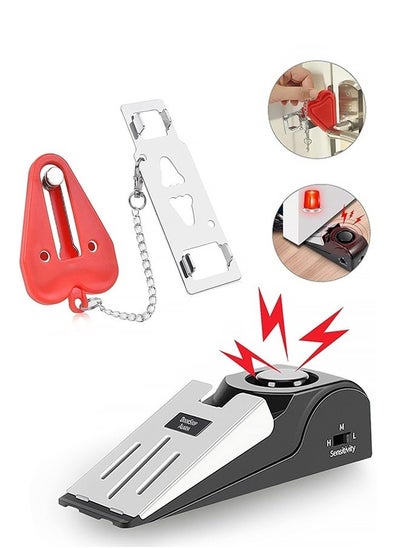 اشتري Portable Door Lock,Home Security Door Locker Devices And Door Stopper,Dual Protection Security Door Kit,Door Stopper Self Defensey Tools For Hotel Travel Home Apartment House,2pcs في السعودية