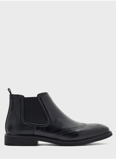 Buy Formal Wing Cap Chelsea Boots in UAE