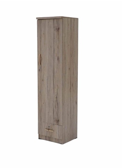 Buy 1 Door Wooden Wardrobe Cabinet Cupboard With Drawer Lock Keys in UAE