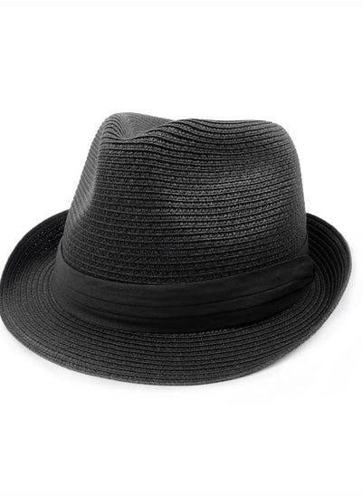 Buy Fedora Panama Hats for Large Heads,Straw Trilby Sun Hat,Summer Beach Cuban Hat for Vacation in UAE