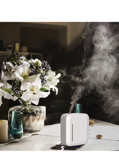 Buy Scent Air Machine for Home, Waterless Essential Oil Diffuser with Smart Cold Air Technology, Bluetooth & WiFi Aromatherapy Diffuser with Nebulizing Technology for Large Room, Spa, Office(White) in UAE