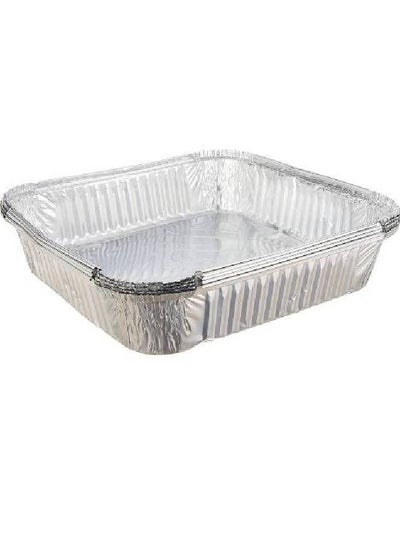 Buy Rectangle Aluminum Foil Plate With Cover (12 PCS) in Egypt
