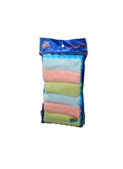 Buy 6-piece cleaning cloth set, multicolour in Saudi Arabia