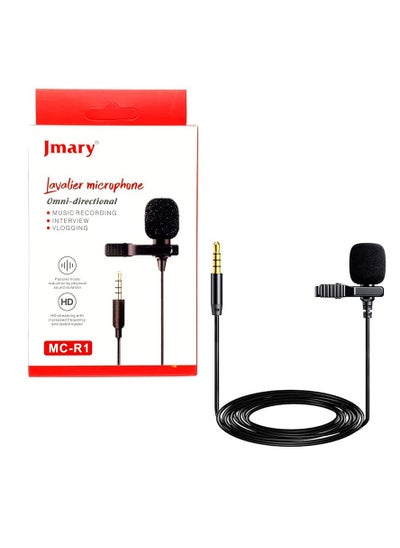 Buy JMARY MC-R1 Professional Lavalier Microphone For Mobile And Laptop in UAE