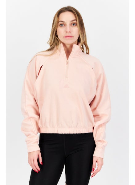 Buy Women Sportswear Fit Long Sleeve Outdoor Sweatshirt, Pink in UAE