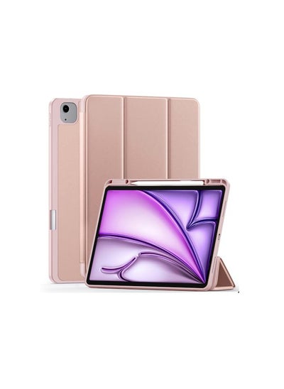 Buy Case for iPad Air 13 Inch Case 2024, TPU Flexible Back Cover with Pencil Holder for iPad Air 13 M2, Support Pencil Pro Charging, Auto Wake/Sleep, pink in Egypt