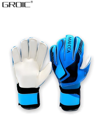 Buy Soccer Goalie Goalkeeper Gloves,Football Gloves with Strong Grips Palms,Anti-Slip Soccer Gloves,Sports Protective Equipment in Saudi Arabia