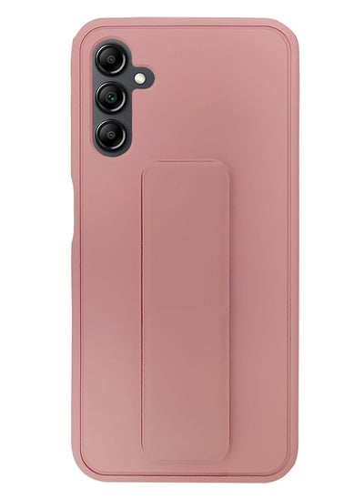 اشتري Fully Covered With Finger Grip Stand Holder Anti Slip Shockproof Silicone Protective Case Cover For Samsung Galaxy A24 4G PINK في الامارات