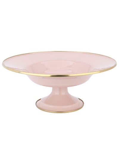 Buy Serving Dish Light Pink With A Base Of 30 Cm in UAE