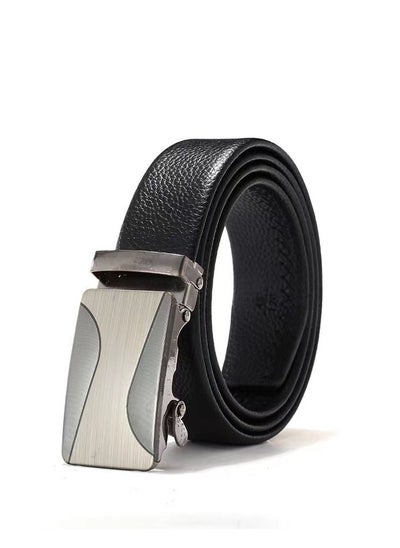 Buy Men's automatic buckle business belt Laser dual SS in Saudi Arabia