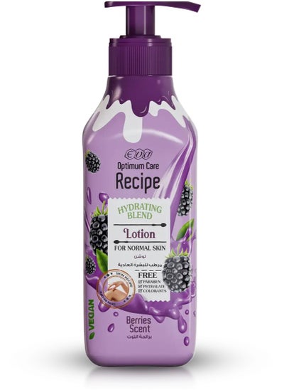 Buy Eva Optimum Care Recipe Hydrating Blend lotion for Normal skin - Berrirs Scent 370Ml in Egypt