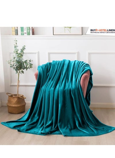 اشتري Flannel Blankets Fleece Blanket  Super Soft Bed Blanket Plush Cozy Lightweight Flannel Blankets for Bed Sofa Couch Travel Camping في السعودية