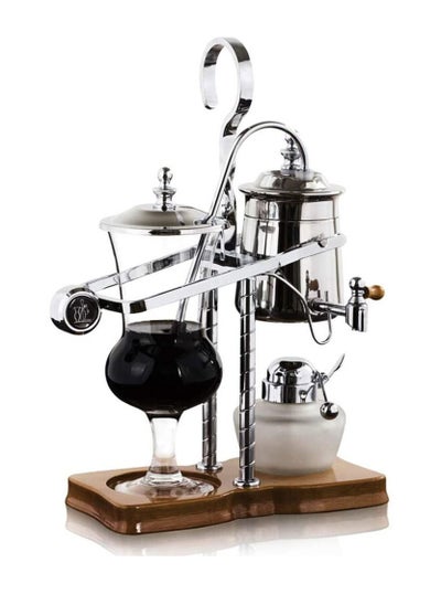 اشتري Coffee Maker Luxury Antique Syphon Machine Brewer Tea Siphon Brewer Elegant Double Ridged Fulcrum with Tee Handle في السعودية