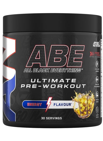 Buy ABE All Black Everything Pre Workout Powder 375grams Energy Flavor in UAE