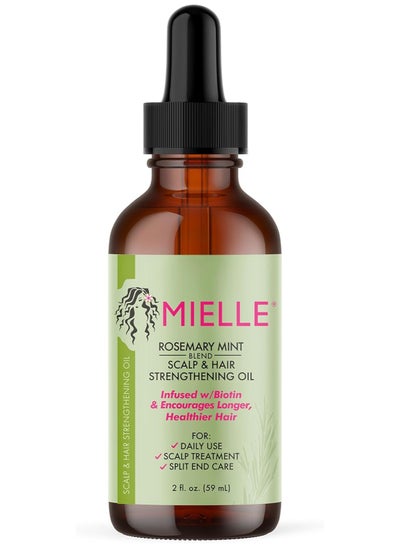 اشتري Mielle Organics MIELLE - ROSEMARY MINT, SCALP & HAIR OIL, INFUSED W/BIOTIN & ENCOURGES GROWTH, FOR DAILY USE, SCALP TREATMENT, SPLIT END CARE & SCALP & STRENGTHENING OIL في الامارات