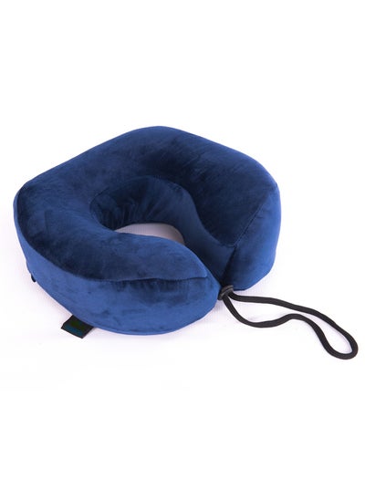 Buy Travel Neck Pillow Memory Foam USA Travel Travel Pillow, Medical Travel Pillow, Blue in Egypt