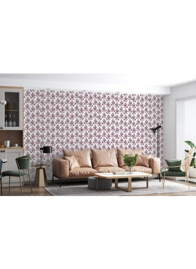 اشتري Spring Branches Seamless Pattern Fabric Wallpaper Covers An Area ​​Up To 4.2Mx3M With Adhesive And Smoothing Tool في مصر