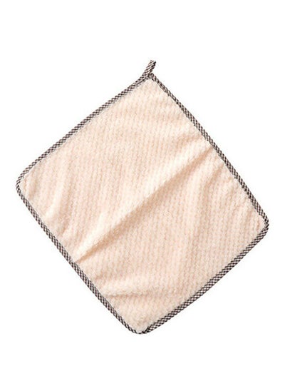 Buy Super Absorbent Coral Velvet Wipes Cleaning Cloth Beige in Saudi Arabia