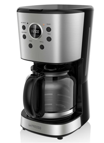 Buy LePresso Drip Coffee Maker w/ Smart Functions 1.5L (LPCMDGBK) Black in UAE