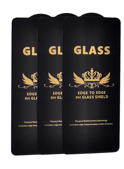 Buy G-Power 9H Tempered Glass Screen Protector Premium With Anti Scratch Layer And High Transparency For Samsung Galaxy A73 5G 6.7 Inch Set Of 3 Pieces - Transparent in Egypt