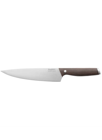 اشتري BergHOFF Essentials, Stainless Steel Chef's Knife, Wooden Handel, Lifetime Limited Warrnty, 20 CM في الامارات