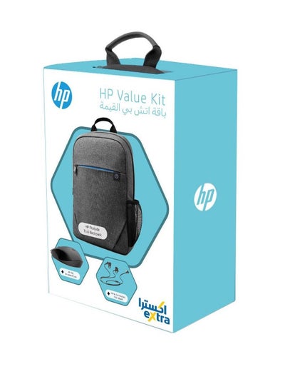 Value Kit Laptop Backpack 15.6 Topload and Wireless Mouse and Ear ...