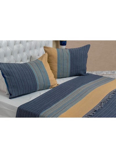 اشتري Bed cover cotton tassels 3 pcs  240x260 cm multicolour في مصر