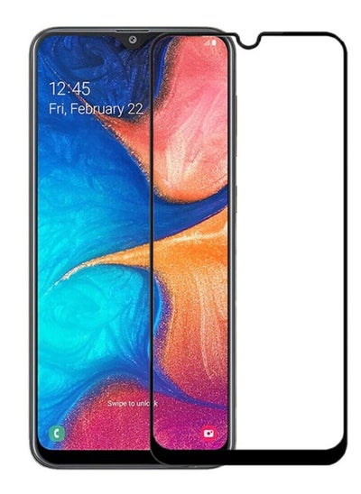 اشتري واقي شاشة بحواف سوداء من الزجاج المقوى 9D متوافق مع هاتف Samsung Galaxy A30 في السعودية