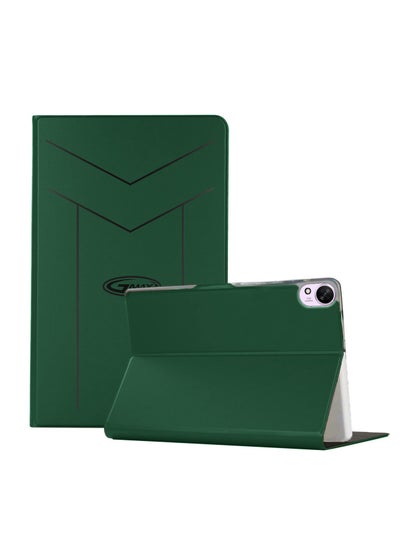 Buy PU Leather Magnetic Closure Flip Case Cover For Huawei MatePad 11.5 S 2024 (11.5 Inch) GMAX Dark Green in Saudi Arabia