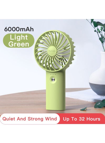 Buy Yoobao F3 6000Mah Big Capacity Battery Charging Mini Fan,Portable Electric Rechargeable Small Fan Light Green in Saudi Arabia