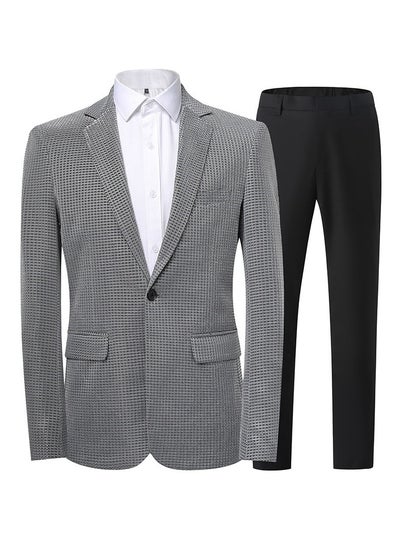 Buy New Slim Fit Suit Two-Piece Set in Saudi Arabia