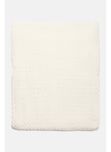 اشتري Recycled Cotton Multipurpose Jacquard 220 x 240 cm, Off White في السعودية