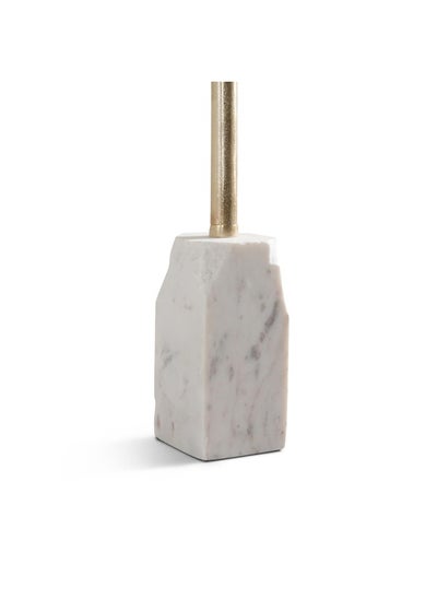 Buy Tuva Accent Table Marble - White And Gold in UAE