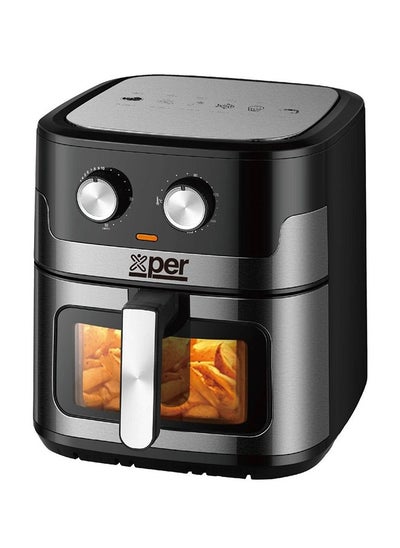 Buy Xper Air Fryer, 8 Liters, with Viewing Window, 1800 Watts - XPAF-600VB in Saudi Arabia