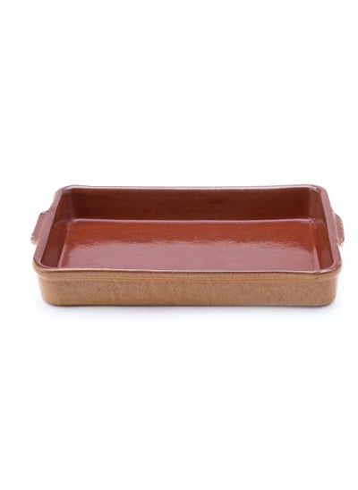 Buy Rectangular pottery tray size 20 in Saudi Arabia