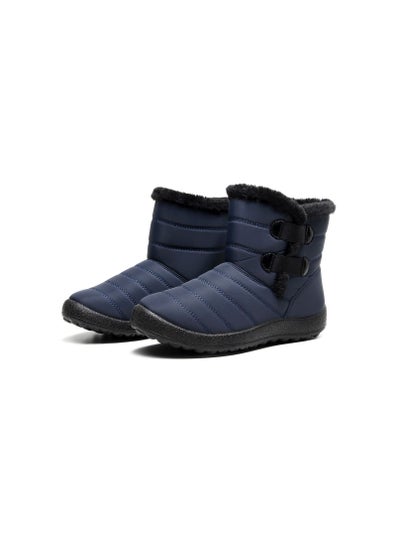 اشتري Women Simple Cotton Boots Blue في الامارات