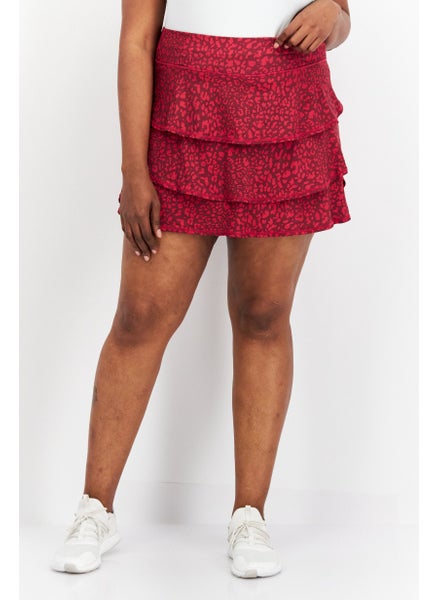 Buy Women Plus Size Training Skirt, Maroon in UAE