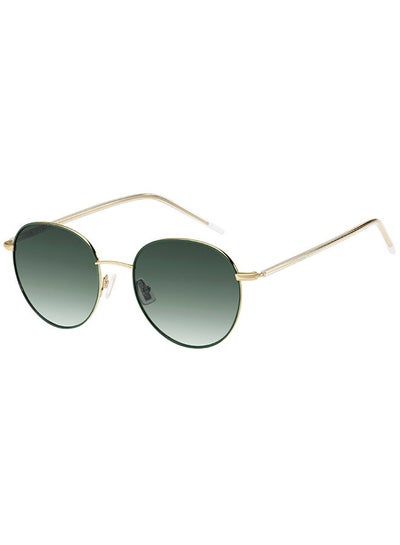Buy Women's UV Protection Round Sunglasses - Boss 1395/S Goldgreen 53 - Lens Size 53 Mm in UAE
