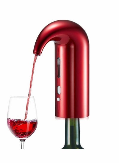 Buy Electric Drink Aerator Portable Pump Dispenser Set Aeration and Spout Pourer in Saudi Arabia