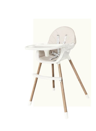 اشتري 3-in-1 High Chairs for Babies Toddlers, Convertible Infant Highchair with Removable Tray & Safety Harness Adjustable Legs في الامارات