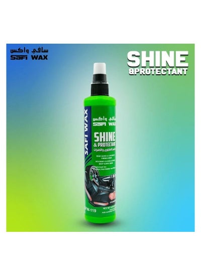 Buy SAFI WAX Car Shine And Protectant 285ml Restoration And High Gloss For Leather Vinyl Rubber Plastic SFW-119 in Saudi Arabia