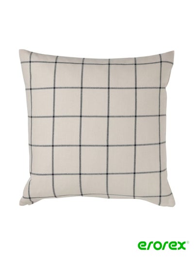 Buy Cushion cover white 50x50 cm in Saudi Arabia