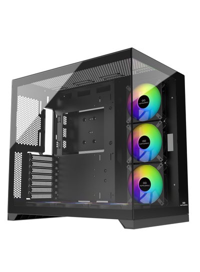 Infiniarc Cube Flow XL Case with 6 RGB Fans - Premium Gaming PC Case ...