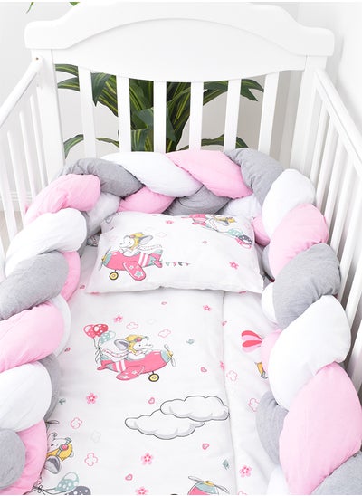 Buy 7-Piece Baby Cot Bedspread With Snail Partitions in Saudi Arabia