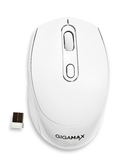 Buy Wireless Desk Mouse, G-1400, 1600 DPI Wired/Wireless Functional Mouse with 3 Modes Connectivity, Bluetooth and 2.4G Wireless, 4 Macro Buttons, Long Lasting Rechargeable Battery Capacity and for PC/Mac/Laptop Used in Home and office, white in Egypt