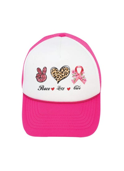 اشتري BreastCancer Awareness Hats - Cotton Mesh Baseball Caps for Ladies and Girls - BreastCancer Awareness Adjustable Baseball Caps - Gifts for BreastCancer في الامارات